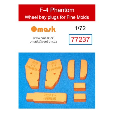 Omask 77237 1/72 F-4 Phantom Wheel Bay Plugs (for Finemolds) Omask 77237 1/72 F-4 Phantom Wheel Bay Plugs (for Finemolds)