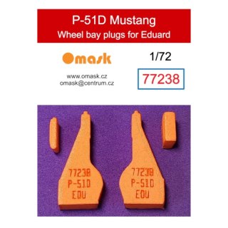 Omask 77238 1/72 P-51D Mustang Wheel Bay Plugs (for Eduard)