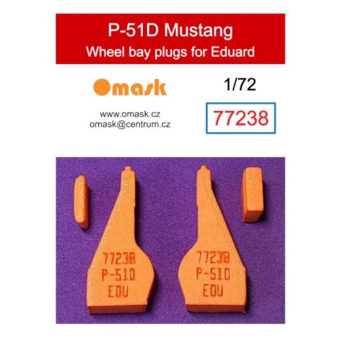 Omask 77238 1/72 P-51D Mustang Wheel Bay Plugs (for Eduard)