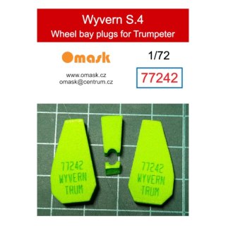 Omask 77242 1/72 Wyvern S.4 Wheel Bay Plugs (for Trumpeter)