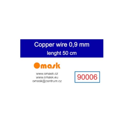 Omask 90006 Copper Wire 0,9 mm (Length 50 cm)