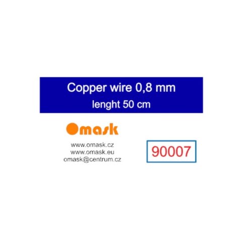 Omask 90007 Copper Wire 0,8 mm (Length 50 cm)