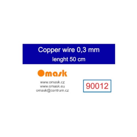 Omask 90012 Copper Wire 0,3 mm (Length 50 cm)