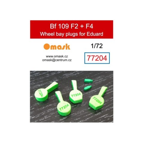 Omask OMK77204 1/72 Bf 109 F2 + F4 Wheel Bay Plugs (for Eduard)