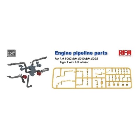 RFM-2007 Engine Pipeline Parts for Tiger I with full interior