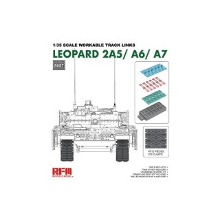 RFM-5057 1/35 Scale Workable Track Links Leopard 2A5/A6/A7