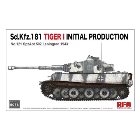 RFM-5078 Sd.Kfz.181 Tiger I Initial Production No.121 SpzAbt 502 Leningrad 1943