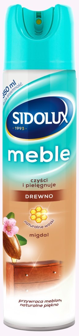 SIDOLUX M PIELĘGNACJA Aerozol Do Mebli Migdał 350ml/15 523