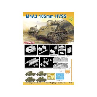 Dragon 7313 M4A3 105Mm Hvss