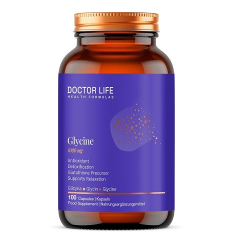 Glycine 1000mg suplement diety 100 kapsułek