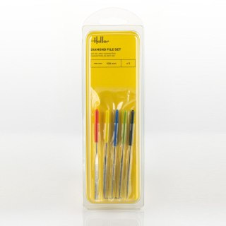 Heller 99005 Diamond File Set 100 mm (5 Pieces)