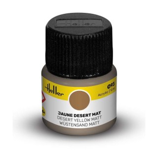 Heller Acrylic Paint 093 Desert Yellow Matt 12 ml