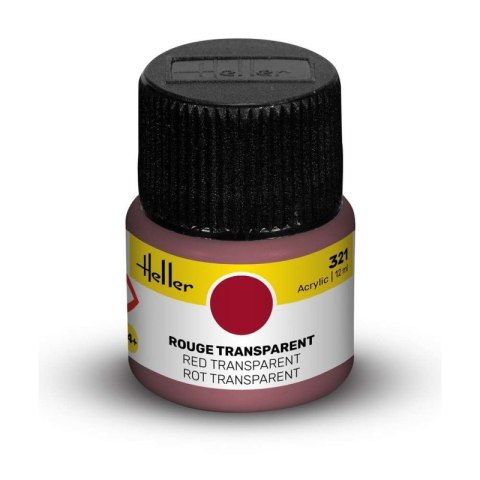 Heller Acrylic Paint 321 Red Transparent 12 ml
