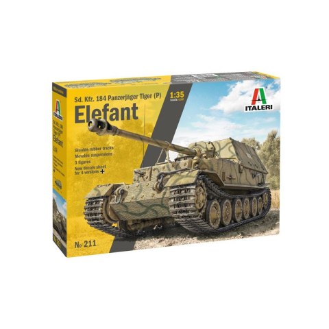 Italeri 0211 1/35 Sd. Kfz. 184 Panzerjager Tiger (P) Elefant