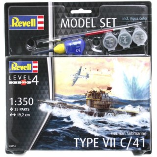 Revell 65154 Model Set Submarine Type VII C/4