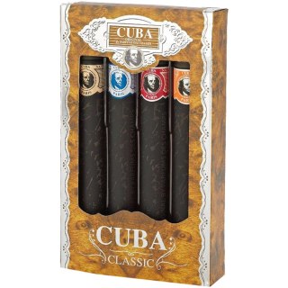 Cuba Classic zestaw Gold woda toaletowa + Blue woda toaletowa + Red woda toaletowa + Orange woda toaletowa 4x35ml