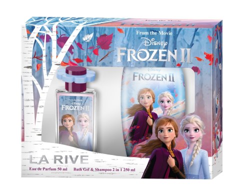 LA RIVE Zestaw prezentowy Disney Frozen II (Woda perfumowana 50 ml + Żel pod prysznic i szampon 2w1 250 ml)