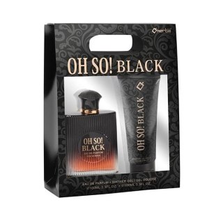 Oh So! Black For Women zestaw woda perfumowana spray 100ml + żel pod prysznic 100ml