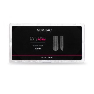 SEMILAC Acrylgel Nail Form Square Formy do akrylożelu 120 szt.