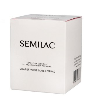 SEMILAC Hardi Shaper Szablony do przedłużania paznokci Wide 1 op. - 100 szt.