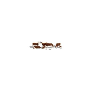 Woodland WA1843 H0 Hereford Cows
