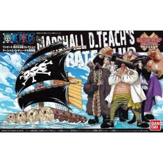 Bandai 58173 ONE PIECE GRAND SHIP COLLECTION MARSHALL D.TEACH'S PIRATE SHIP GUN58173