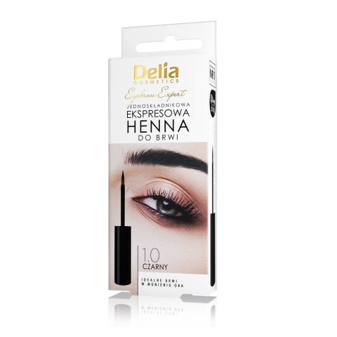 DELIA COSMETICS Eyebrow Expert Henna expres Czarna