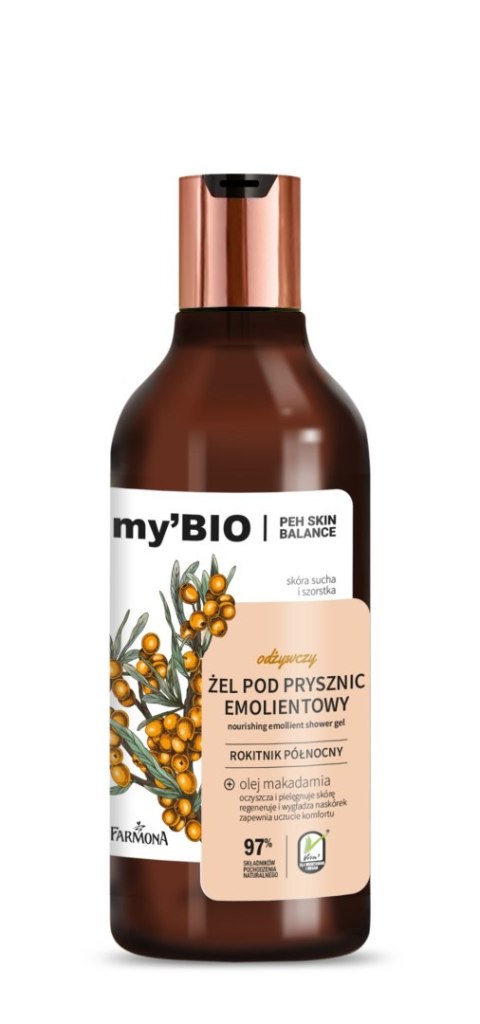 FARMONA my`Bio Odżywczy żel pod prysznic emolientowy Rokitnik Północny 500 ml