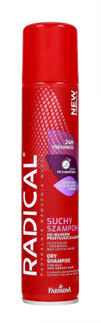 RADICAL Szampon suchy do włosów przetłuszczających się 24H Freshness 180 ml RADICAL Szampon suchy do włosów przetłuszczających się 24H Freshness 180 ml