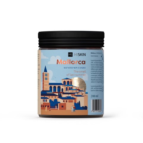 HISKIN HOME Świeca sojowa TRAVEL - MALLORCA 200ml HISKIN HOME Świeca sojowa TRAVEL - MALLORCA 200ml