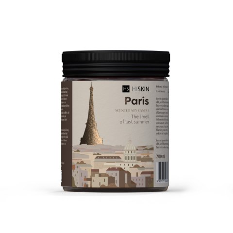 HISKIN HOME Świeca sojowa TRAVEL - PARIS 200ml HISKIN HOME Świeca sojowa TRAVEL - PARIS 200ml