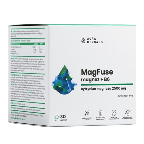 MagFuse magnez + B6 suplement diety 30 saszetek