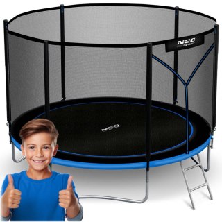 Trampolina ogrodowa 10ft/312cm z siatką zewnętrzną i drabinką Neo-Sport