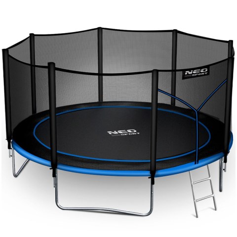 Trampolina ogrodowa 12ft/374cm z siatką zewnętrzną i drabinką Neo-Sport