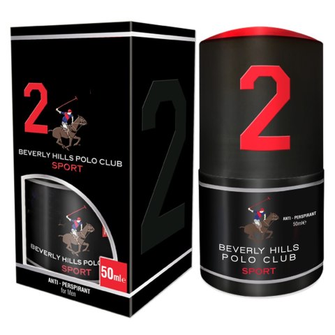 BEVERLY HILLS Polo Club 2 Antyperspirant roll-on dla mężczyzn 50 ml BEVERLY HILLS Polo Club 2 Antyperspirant roll-on dla mężczyzn 50 ml