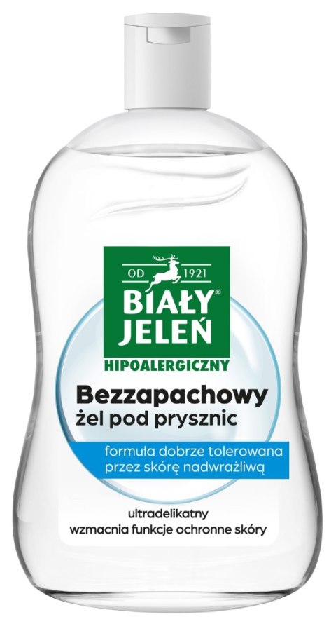 BIAŁY JELEŃ Żel pod prysznic bezzapachowy hipoalergiczny 500 ml BIAŁY JELEŃ Żel pod prysznic bezzapachowy hipoalergiczny 500 ml