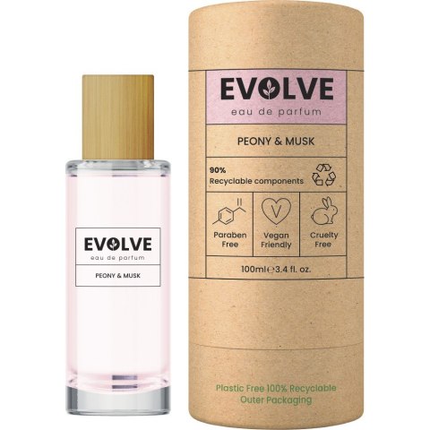 EVOLVE Peony & Musk Woda perfumowana dla kobiet 100 ml EVOLVE Peony & Musk Woda perfumowana dla kobiet 100 ml