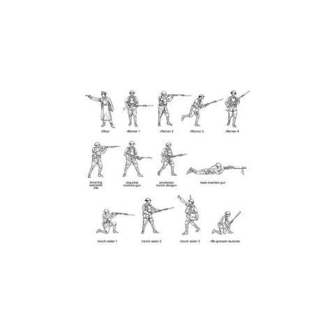 Hat 8112 WWII Us Infantry 106 Pcs