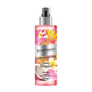 BRUNO BANANI Woman Mgiełka zapachowa do ciała i włosów Sunny Pineapple - Summer Limited Edition 250 ml