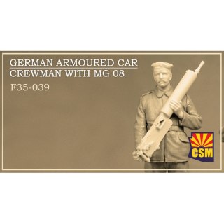 Copper State Models F35-039 German Armoured Car Crewman with MG 08