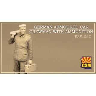 Copper State Models F35-040 German Armoured Car Crewman with Ammunition