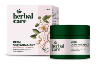 HERBAL CARE Vegan Krem odmładzający z Kwasem Hialuronowym i Kwiatem Róży dla każdej cery - na dzień i noc 50 ml