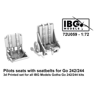 IBG 72U059 Pilot Seats with Seatbelts for Go 242/244 for IBG Gotha Go 242/244
