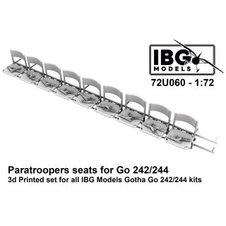 IBG 72U060 Paratroopers Seats for Go 242/244 for IBG Gotha Go 242/244