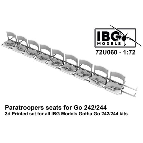 IBG 72U060 Paratroopers Seats for Go 242/244 for IBG Gotha Go 242/244