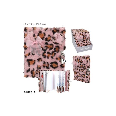 Top Model 13357 Pamiętnik na kłódkę pluszowy różowy Ilosć sztuk w opakowaniu 6