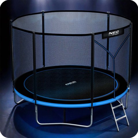 Trampolina ogrodowa 8ft/252cm z siatką zewnętrzną i drabinką Neo-Sport