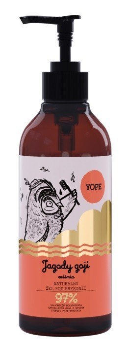 YOPE Żel pod prysznic JAGODY GOJI i WIŚNIA 400 ml