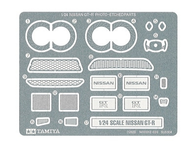 Tamiya 12623 1/24 Nissan GT-R Photo-Etched Parts