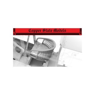 Copper State Models A32-008 Bristol Scout Wicker Seat w/Cushion